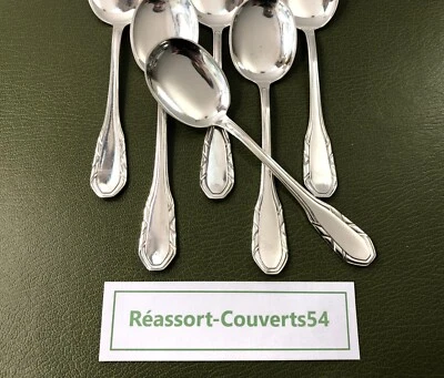 1 cuillère à glace SFAM modèle RUBANS ART DECO métal argenté Couvert 14,5 cm - Photo 1/4