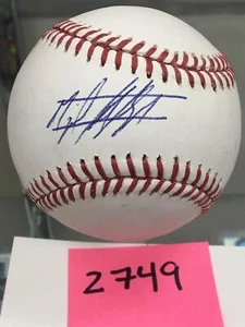 Miguel Andujar handsignierter Sweet Spot Baseball OAK Leichtathletik JSA Aufkleber ~ 2749 - Bild 1 von 1