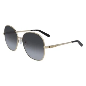 Salvatore Ferragamo Damen Sonnenbrille SF242S 738 goldfarben/graue Gläser mit Farbverlauf - Bild 1 von 6