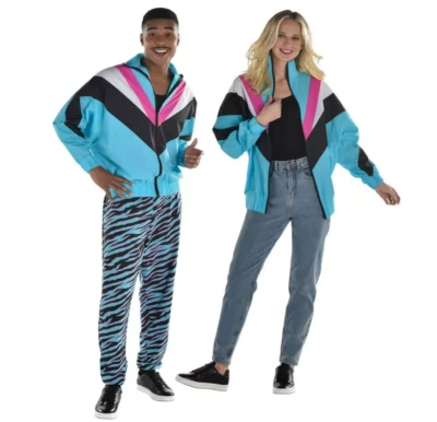 Chaqueta cortavientos años 90 disfraz de Halloween para adulto Foto 1 de 2