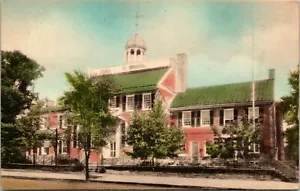 Cartolina Courthouse New Castle Delaware Nessuno di questi negozi Collotype Co DB UNP - Foto 1 di 2