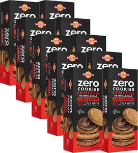 Cookies Doppelkekse gefüllte Kekse m. Kakao-Creme ohne Zucker 1800g Griechenland - Bild 1 von 3