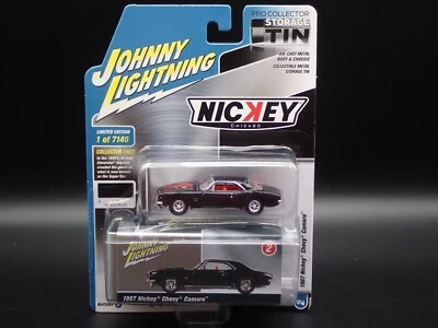 2022 JOHNNY LIGHTNING 1967 CHEVY CAMARO NICKEY STORAGE TIN VS A REL 3 NO 2 1:64 - Image 1 of 4