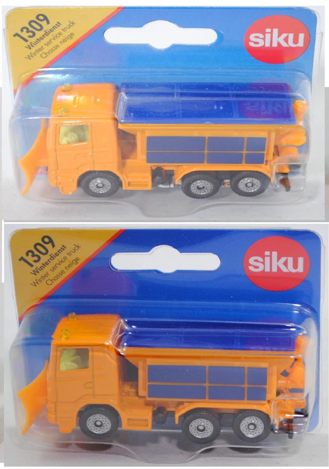 Siku Super 1309 Scania R380 Winterdienst, gelb/blau OVP - Bild 1 von 1