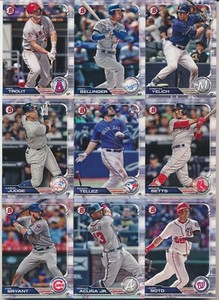 2019 Bowman Baseball #1-100 Base Stars and RC Pick From List