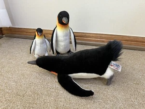 Hansa Emperor Penguins Plush 3 Types - Picture 1 of 13