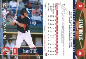 Sean Coyle 2014 Grandstand Portland Sea Dogs RC Card FREE SHIP *AutographDen* - Picture 1 of 1
