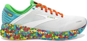 Zapatos para correr Brooks Adrenaline GTS 22 blancos/rojos/verdes EE. UU. mujeres 11,5 - Imagen 1 de 6
