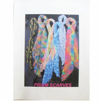Prism Scarves, Assortment of 8 Scarves by Laura Bryant Knitting Pattern Pamphlet - Image 1 of 3