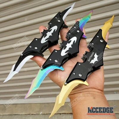 DUAL BLADE 11" POCKET KNIFE Tactical Knife EDC Hunting Knife Camping Knife - Image 1 of 4