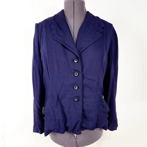 Vintage Nylon-Aire Sportshire Navy Blue Blazer Womens Jacket - Picture 1 of 8