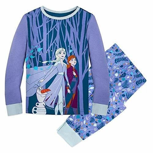 Disney Frozen II Anna, Elsa y Olaf Otoño Follaje Algodón Pijama Set Foto 1 de 1