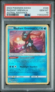 PSA 10 Radiant Greninja 046/189 Astral Radiance 2022 Shiny Holo Pokemon Card - Picture 1 of 2
