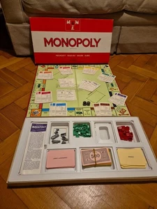 Vintage MONOPOLY 1961 Board Game John Waddington. 100% Complete - Picture 1 of 10