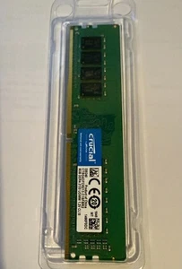 Crucial DDR4 8GB UDIMM 1.2V CL15 Memory Kit - NEW - Picture 1 of 2