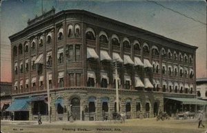 Phoenix,AZ Fleming Block Law Offices c1910 Albertype Co. Maricopa County Arizona - Picture 1 of 2