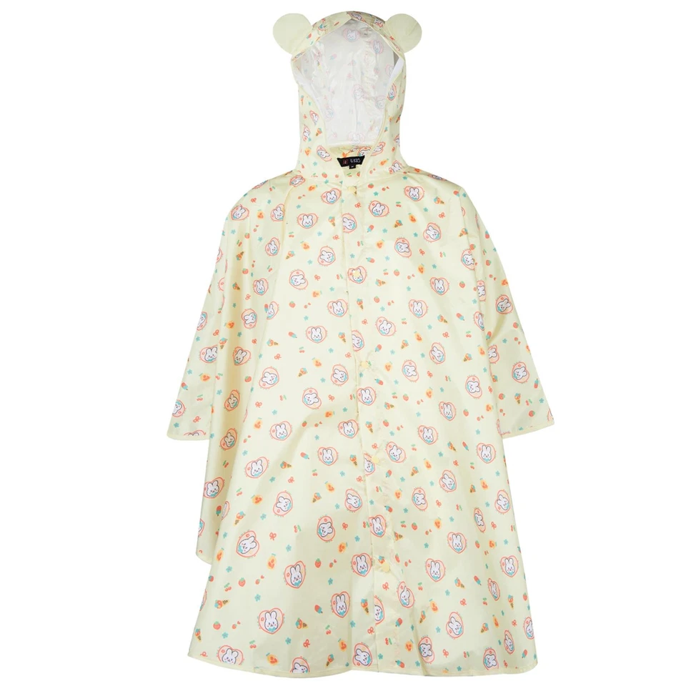 Poncho de lluvia ligero reutilizable impermeable con capucha impermeable para niños niñas niños Foto 1 de 1