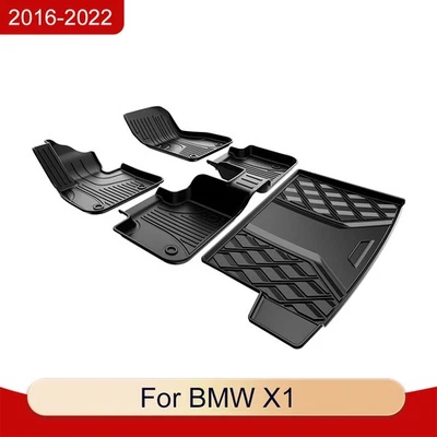 TPE 3D Floor Mats and Cargo Liner All Weather Accessories For 2016-2022 BMW X1 Foto 1 de 4