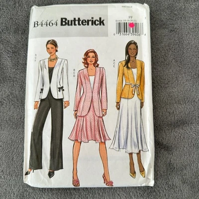 Butterick B4464 Sewing Pattern Misses Jacket Skirt Pants Top Sz 16-22 Uncut Y2K - Image 1 of 4