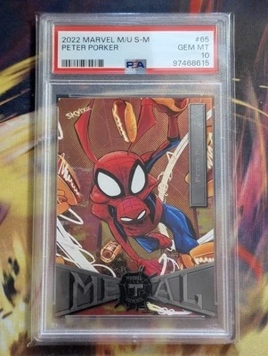 2022 Marvel Metal Universe Spider-Man #65 Peter Porker PSA 10 - Image 1 of 2