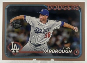 2024 Topps Baseball Update Ryan Yarbrough Gold /2024 #US68 Los Angeles Dodgers - Picture 1 of 2