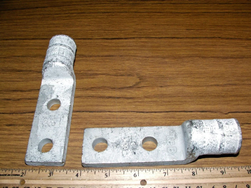 T&B Copper Compression Crimp Lug Terminal Connectors 500 mcm Wire Two Hole 1/2" - Image 1 of 1