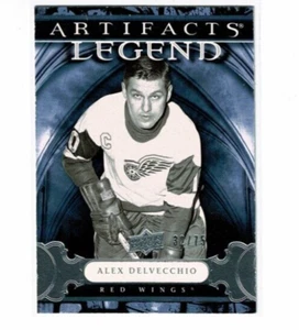 2009-10 UD ARTIFACTS LEGEND SILVER ALEX DELVECCHIO #107 RED WINGS RARE 32/75 - Bild 1 von 2