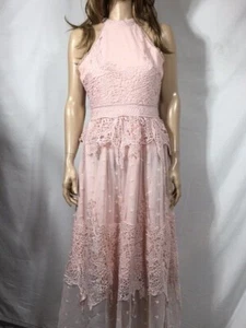 Midi-Damenkleid neu mit Etikett aquamarin botanisch Spitze Rouge - Bild 1 von 8