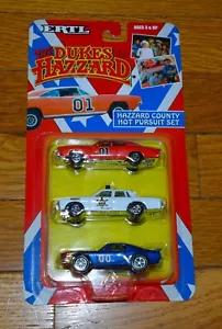 Vintage Ertl The Dukes of Hazzard "Hazzard County Hot Pursuit Set 3 Pack - Bild 1 von 3