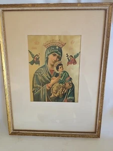 Virgin Mary Our Lady of Perpetual Help Religious The Gordon Art & Frame Hollywoo - Picture 1 of 15