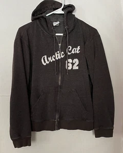 ARCTIC CAT Lightweight Full Zip Hoodie Size L Dark Gray - Snowmobile Gear - Picture 1 of 3