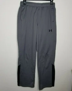 Boys Under Armour Sweatpants Size YXL Gray Pockets Athletic Loose Activewear - Picture 1 of 7