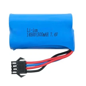 Efaso Batería Lipo 7.4V 500mah para 1:14 Excavadora Huina 1535 S1573 4 Enchufes - Imagen 1 de 1