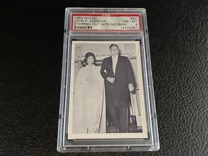1963 Rosan PSA 8 John F Kennedy Jackie O Jacqueline Onassis #30 Rookie Card b - Picture 1 of 4