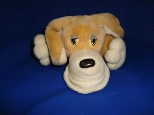 Pooch Patrol Lil Pooches Biting Action Vintage Plush Dog 9" long x 3" Tall - Imagen 1 de 9