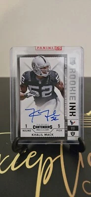 2014 Panini Contenders - Rookie Ink RPS #RRI-KM Khalil Mack (AU, RC) - Image 1 of 2