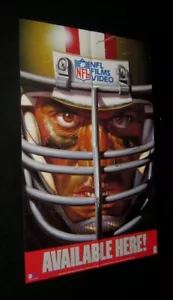 Original 1988 NFL FILMS VHS POSTER - Picture 1 of 1