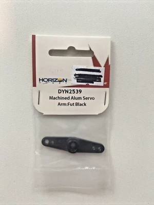 Dynamite Machined Aluminum Servo Arm Fut Black DYN2539 Servo Accessories - Image 1 of 2