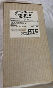 ATC Push-Button Candlestick Landline Phone Telephone White NIB - Picture 1 of 5