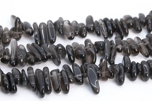 Cuentas naturales de 12-24x3-5 mm con palo de obsidiana transparente grado AAA - Imagen 1 de 4