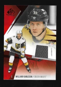 Maglia WILLLIAM KRLSSON 2023-24 SP Gioco Usata #5 frammento rosso PARALLELA - Foto 1 di 2