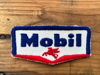 "Parche vintage Mobil Pegasus Service Attendant Gasoil uniforme 3 1/2"" NOS-coser" Foto 1 de 4