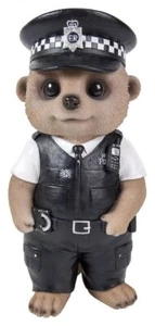 Policeman Baby Meerkat Ornament Gift - Indoor or Outdoor - Fun NEW - Picture 1 of 1