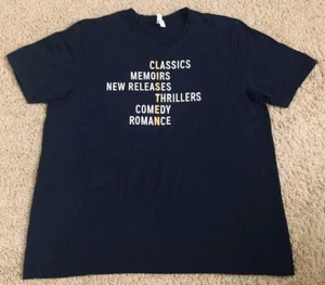 Amazon Audible Listen Classics Memoirs T-Shirt Uomo Blu Navy Nuove Uscite 3XL - Foto 1 di 6