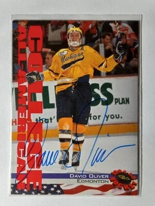 1994/95 Classic #57 David Oliver Edmonton signed Auto - Bild 1 von 2