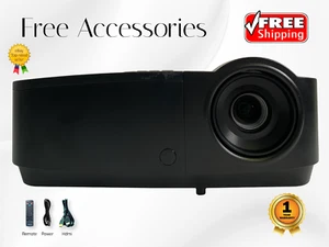 3500 Lumens DLP Projector Accepts 4K Signal PC 3D Ready HDMI + 1 YEAR WARRANTY ⭐ - Picture 1 of 9