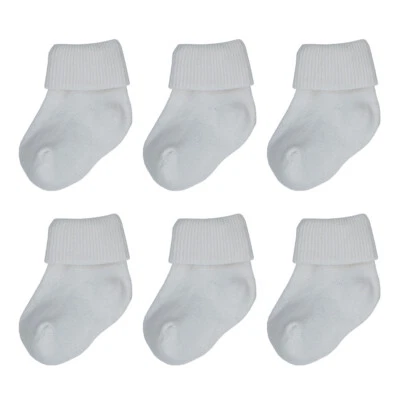 6 pares de calcetines suaves para bebé recién nacido Dafi niños y niñas, algodón, hechos en Turquía Foto 1 de 2