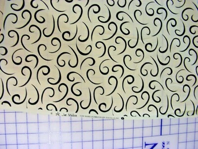 Cotton - Quilting - Marcus Brother Fabrics - Jan Mullen - black on cream - 1 yd+ - Image 1 of 3