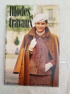 MODES ET TRAVAUX N°947 10/1979 Mode Couture Tricot Poupée Loisirs créatifs - Imagen 1 de 5