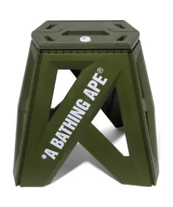 BAPE A Bathing Ape A BATHING APE FOLDING STOOL 1J30192010 Japan Shipped via DHL - Picture 1 of 6